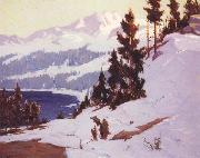Elmer Wachtel Convict Lake,n.d. oil painting